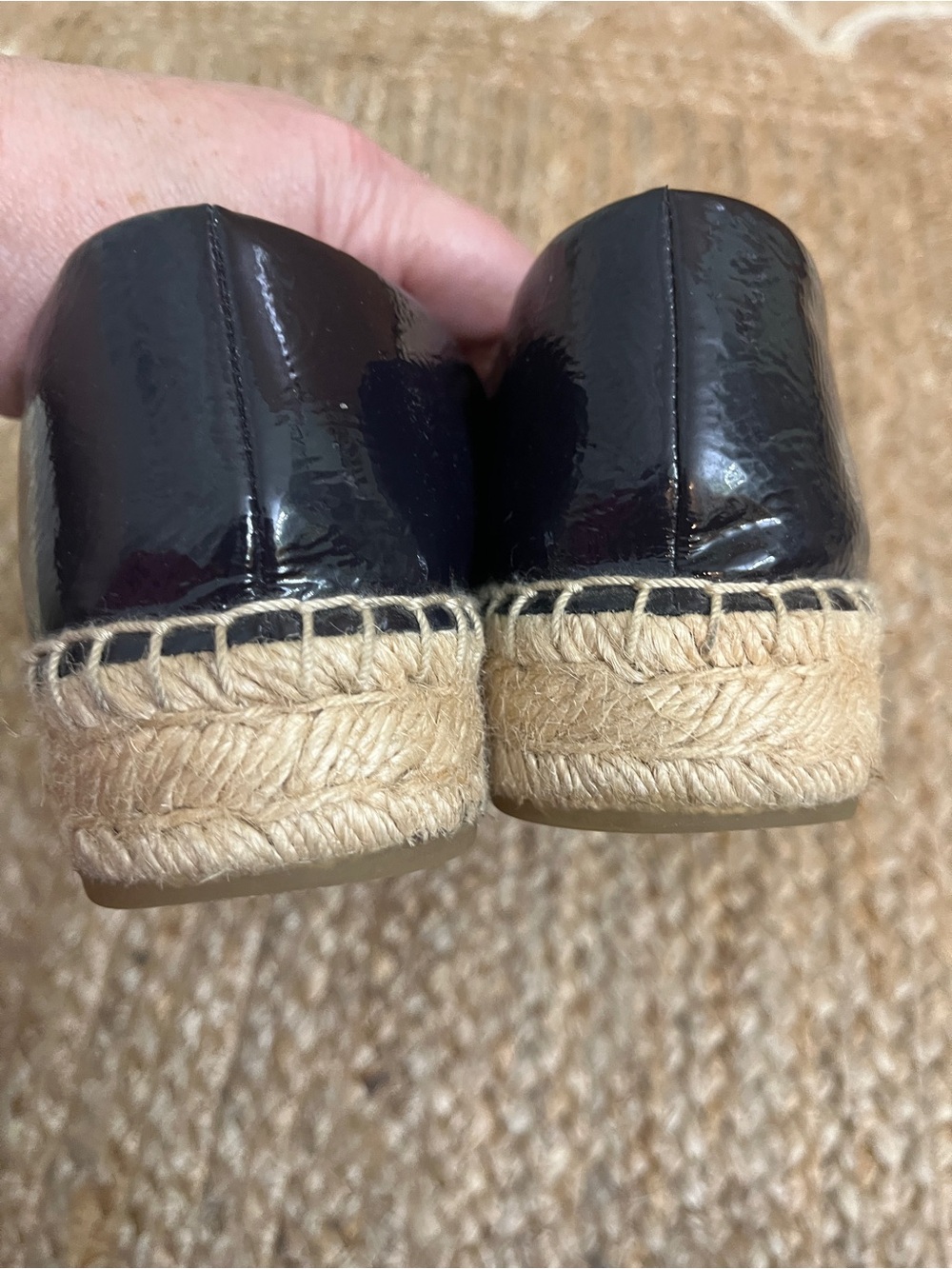 Tory Burch Purple Patent Leather Ines Espadrille Flats - Picture 11 of 15